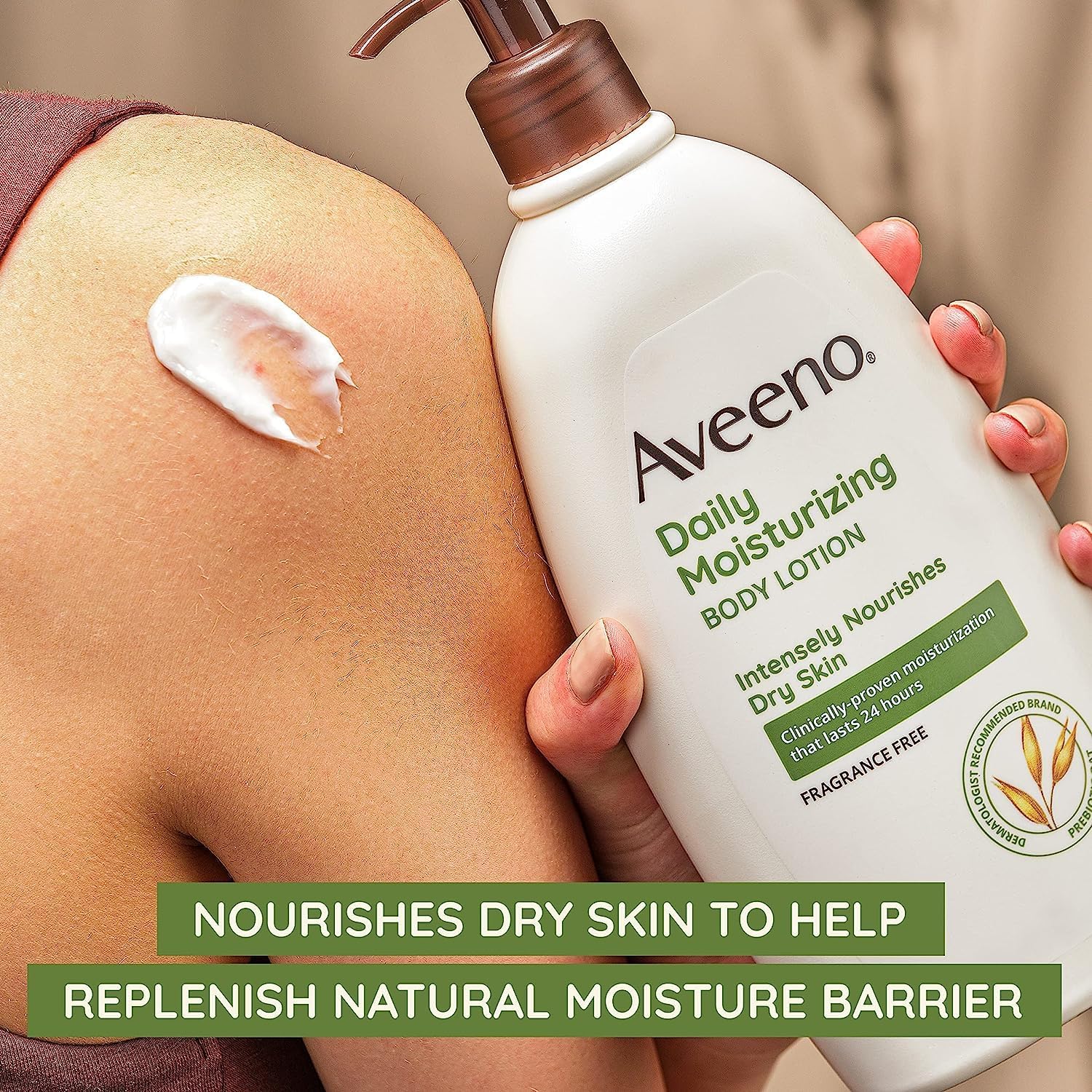 Aveeno Daily Moisturizer, Body Lotion, For Dry Skin - Image 2