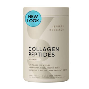 Sports Research Collagen Peptides - Hydrolyzed Collagen  Supplement for Healthy Skin, Nails, Bones & Joints