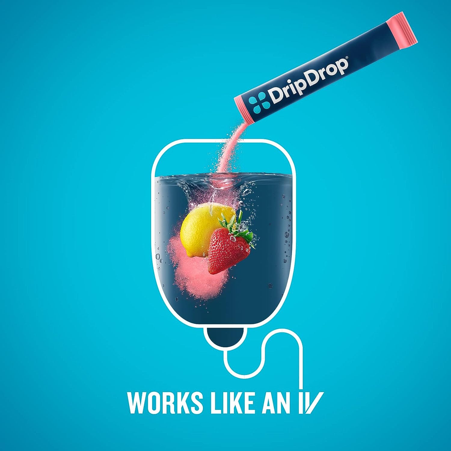 DripDrop Hydration - Electrolyte Powder Packets - Grape, Strawberry Lemonade - Image 2