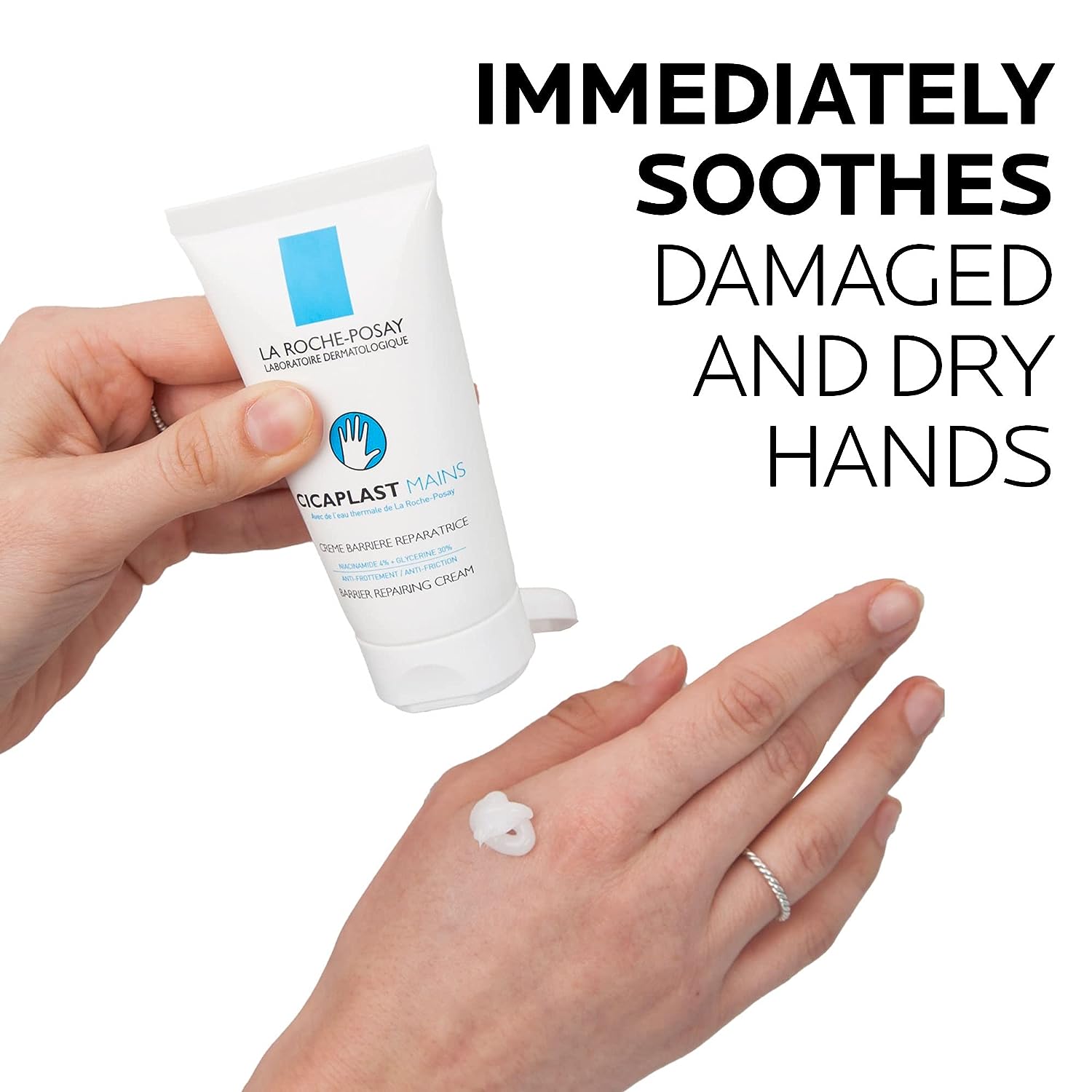 La Roche-Posay Cicaplast Hand Cream, Hand Lotion for Dry Hands - Image 2