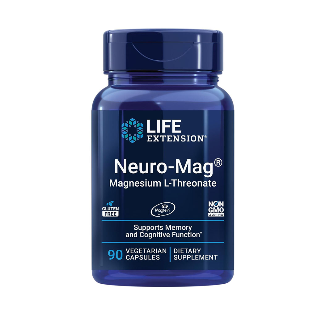Life Extension Neuro-mag Magnesium L-threonate, Brain Health, Memory & Attention,