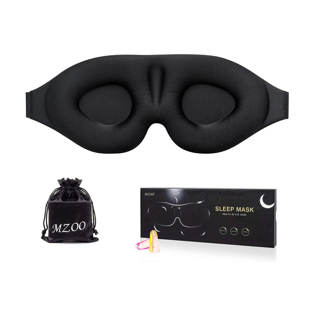 MZOO Sleep Eye Mask for Men Women, 3D Contoured Cup Sleeping Mask