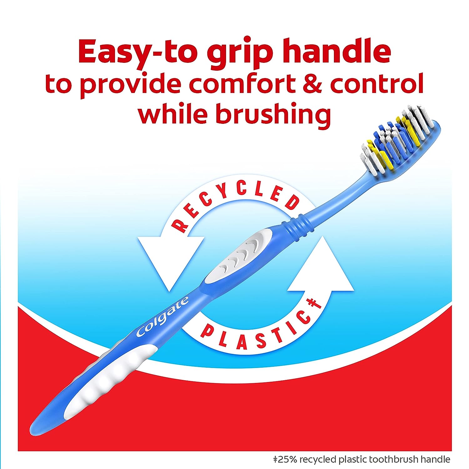 Colgate Extra Clean Toothbrush, Soft Toothbrush for Adults,(Pack of 1) - Image 2