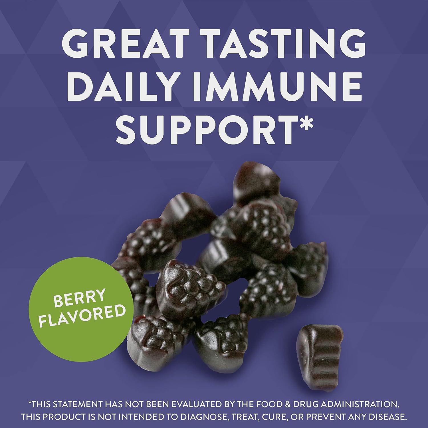 Nature's Way Sambucus Elderberry Gummies, With Vitamin C, D and Zinc, Immune Support for Kids and Adults - Image 2
