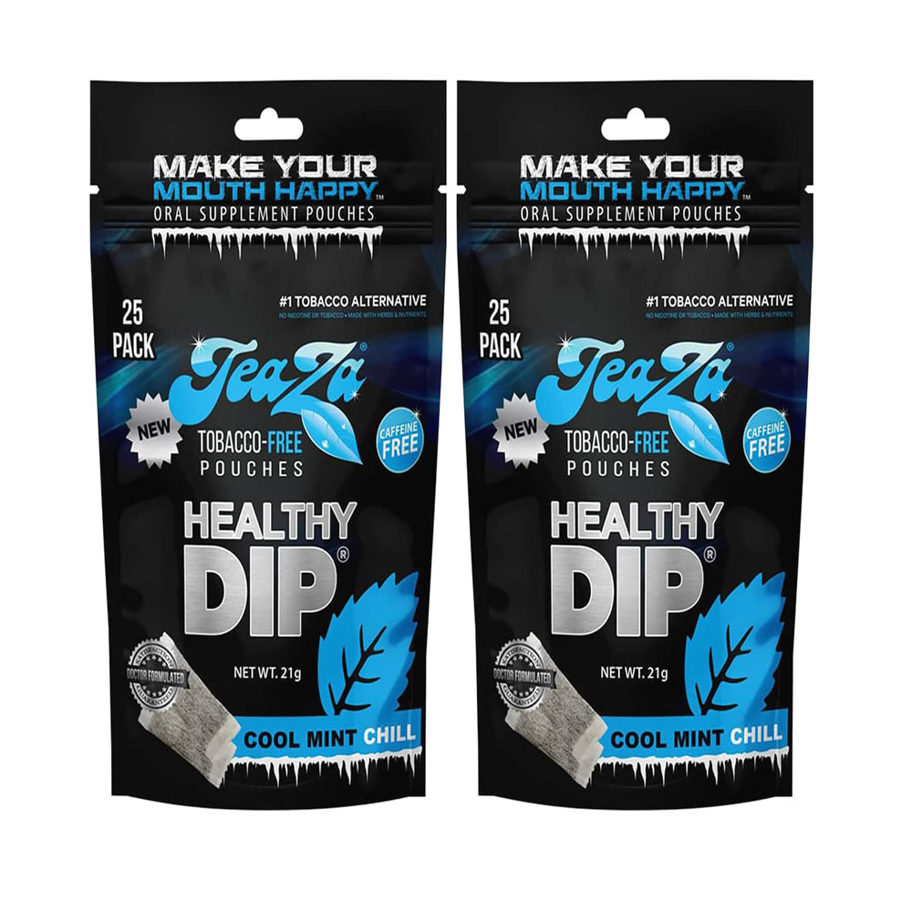 Teaza Herbal Energy Pouches Tobacco Alternative Nicotine Free Dip