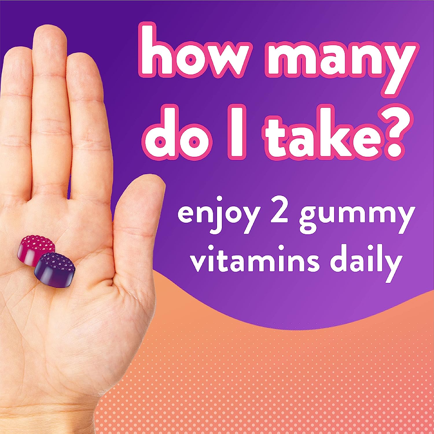 Vitafusion Womens Multivitamin Gummies, Berry Flavored Daily Vitamins - Image 2